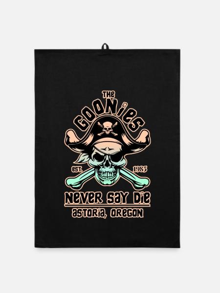 THE GOONIES 8 - Torchon bio - noir