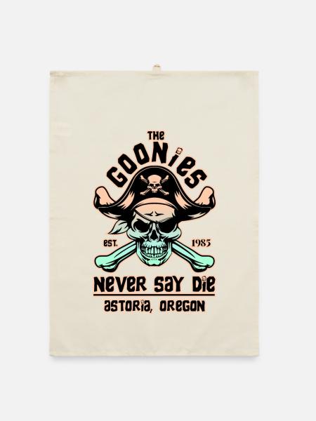 THE GOONIES 8 - Organic Geschirrtuch - Natur - Vorne