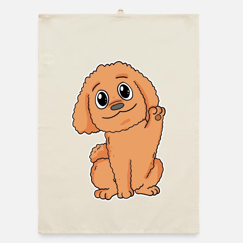Pudel Hunderasse Hund Hunde Organic Geschirrtuch