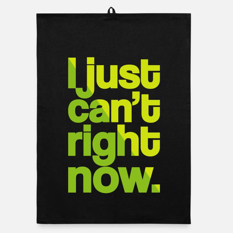 Geht einfach nicht (dunkel) Organic Geschirrtuch