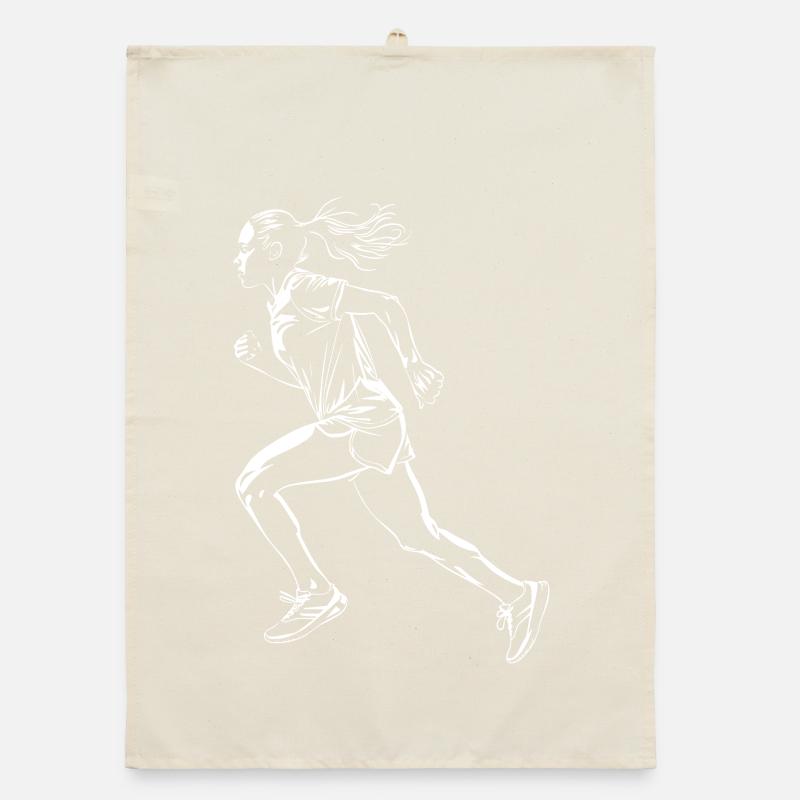Runner Sketch Organic dish towel