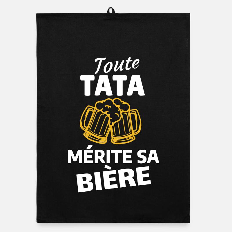 Humorous Quote About Beer Organic dish towel