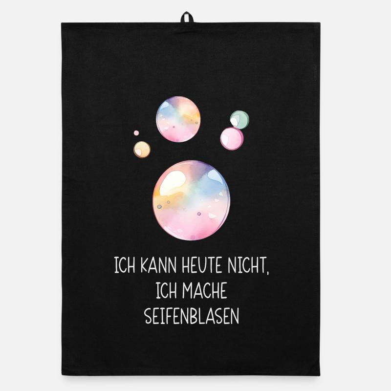 I can't today, I'm making soap bubbles Organic dish towel