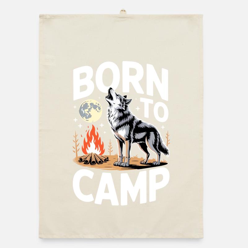 Born to Camp Organic dish towel
