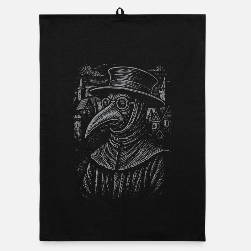 Conception de portrait de médecin de la peste mystique Torchon bio