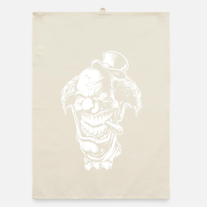 horror_clown Organic Geschirrtuch