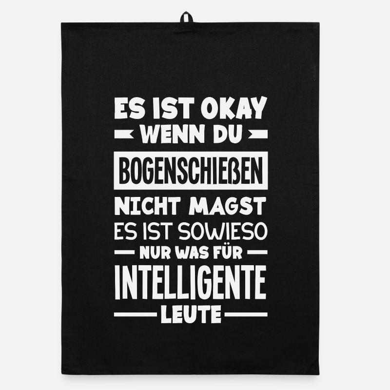 Ich gehe Bogenschießen Organic Geschirrtuch