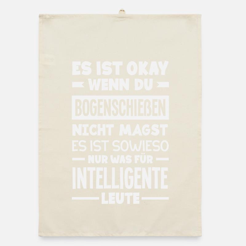 Ich gehe Bogenschießen Organic Geschirrtuch