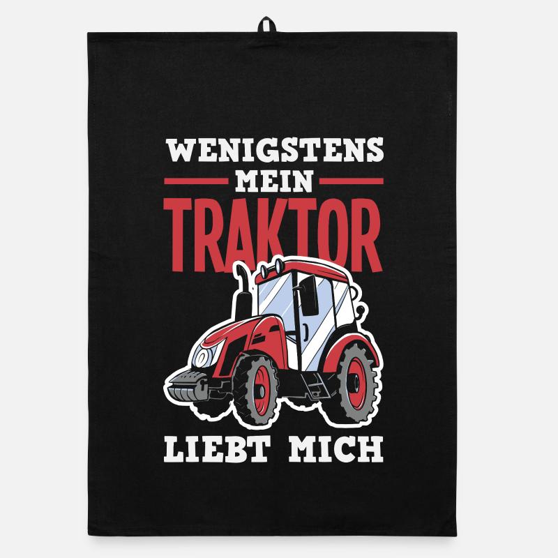 At least my tractor loves me Organic dish towel