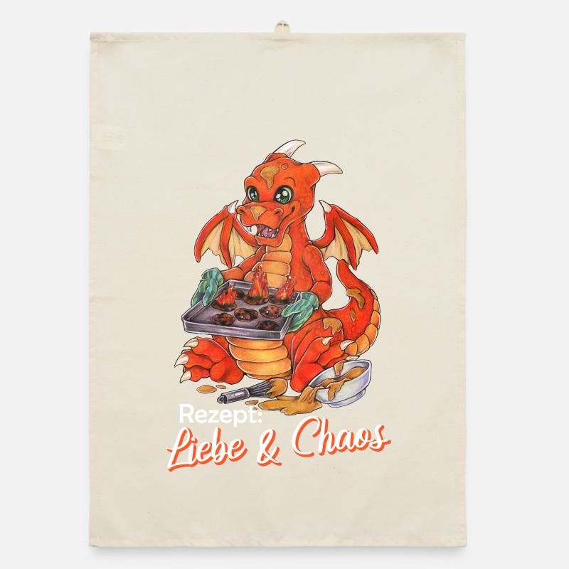 Drôle de biscuits dragon cuisson Noël Torchon bio