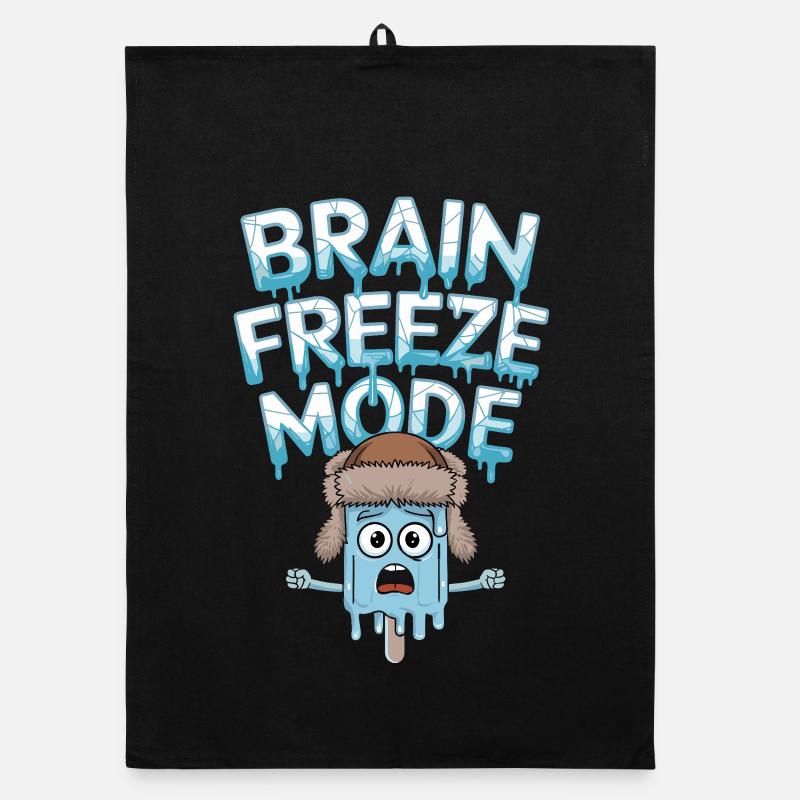 Mode Brain Freeze Mode Drôle de Dicton de Glace Torchon bio