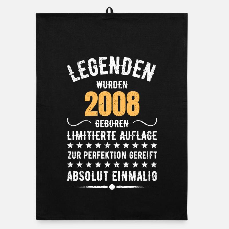 Limited Edition 2007 18. Geburtstag Geschenk Organic Geschirrtuch