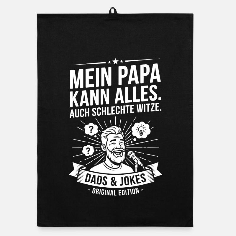 Mein Papa Kann Alles – Dads & Jokes Organic Geschirrtuch