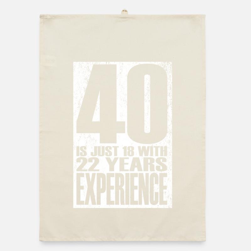 40 Is Just 18 With 22 Years Experience Organic dish towel