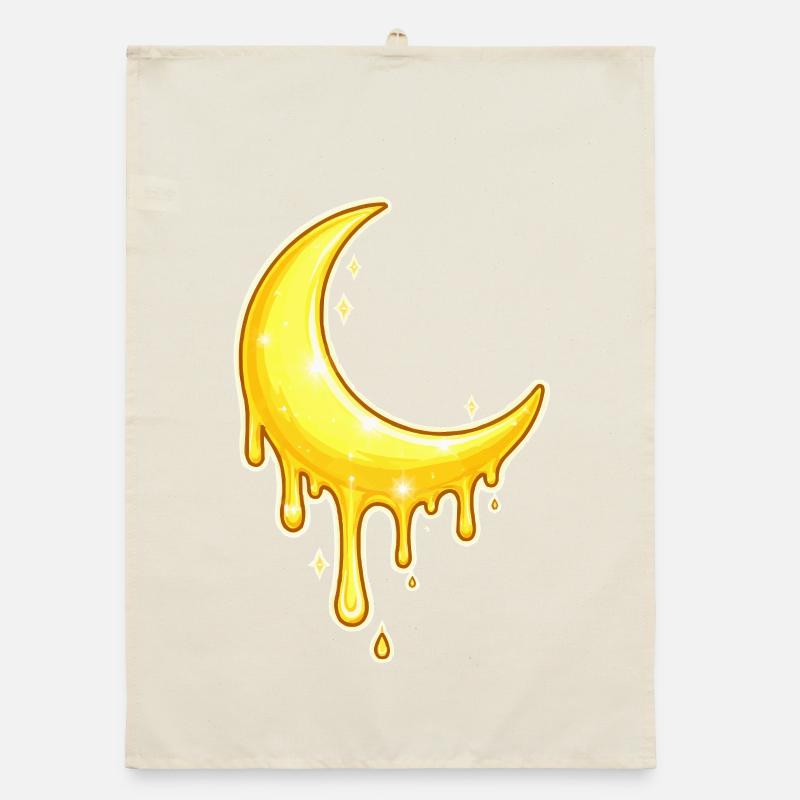 Golden Moon Drop Organic dish towel