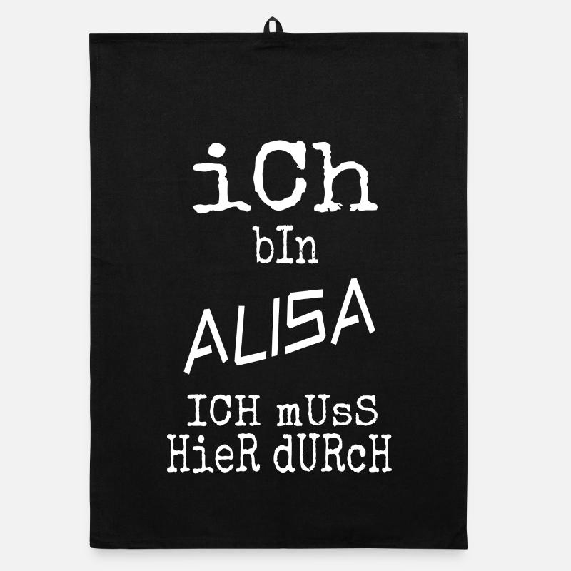 First name Alisa Organic dish towel