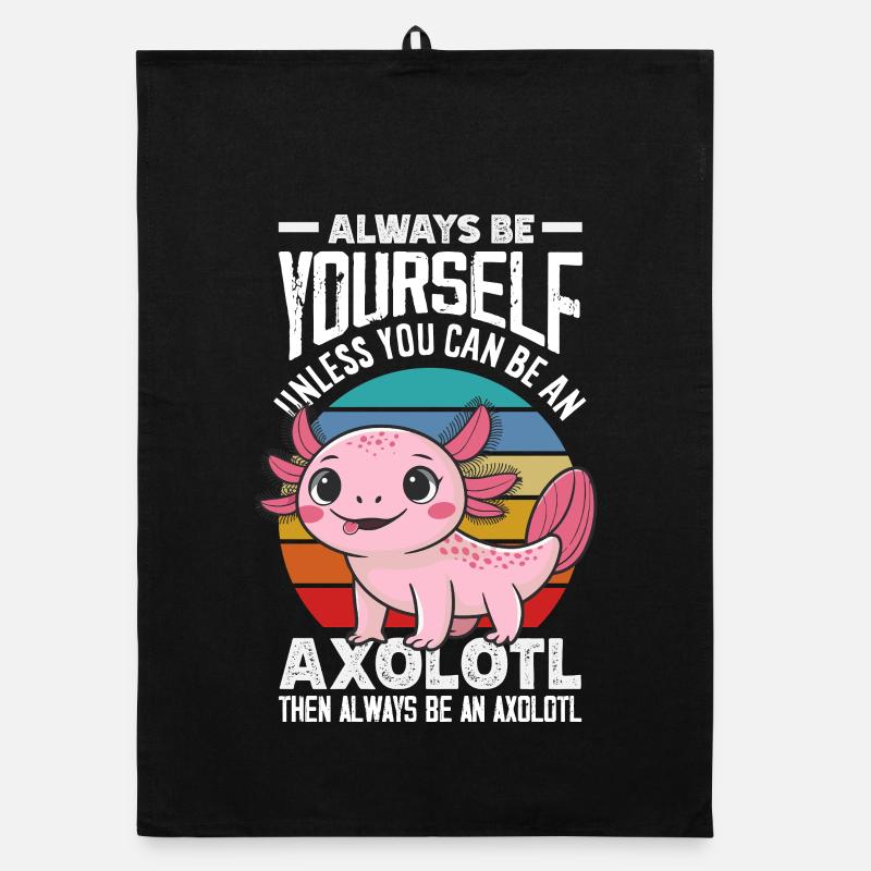 Cute Axolotl Kawaii Axolotl Lover Organic dish towel