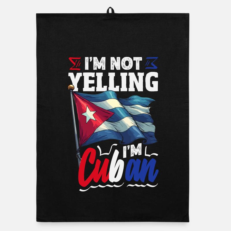 Kuba Stolz & Heimat - Cuba Flagge Design Organic Geschirrtuch