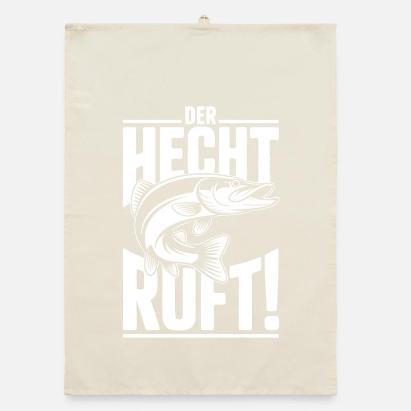 Der Hecht ruft! Organic Geschirrtuch