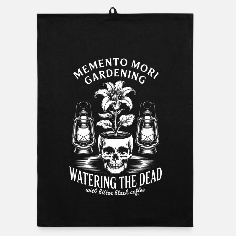 Tee café du jardin Memento Mori Torchon bio