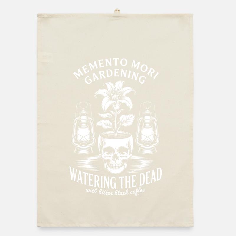 Tee café du jardin Memento Mori Torchon bio