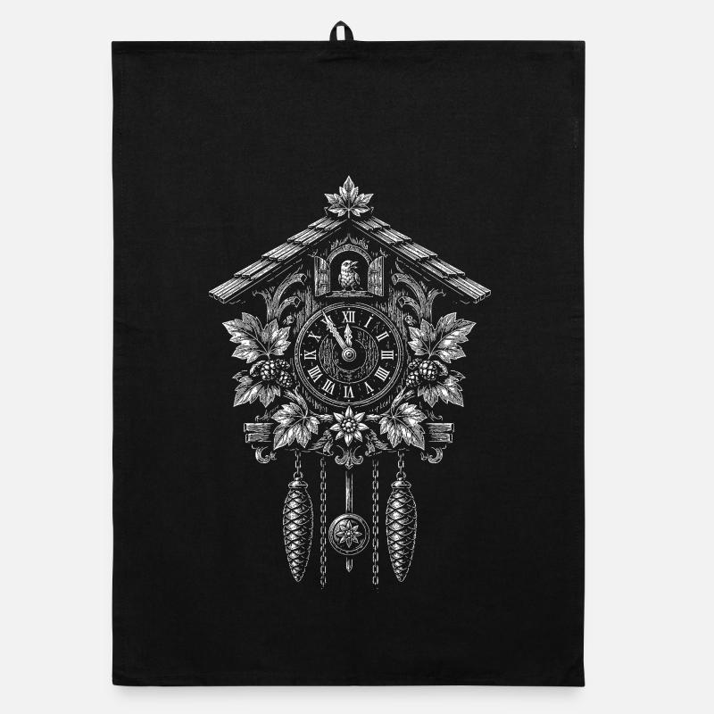 cuckoo clock Organic dish towel