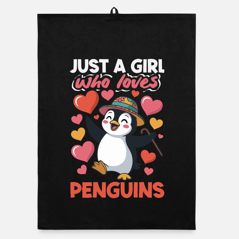 Cute Penguin - Gift for Penguin Lover Organic dish towel