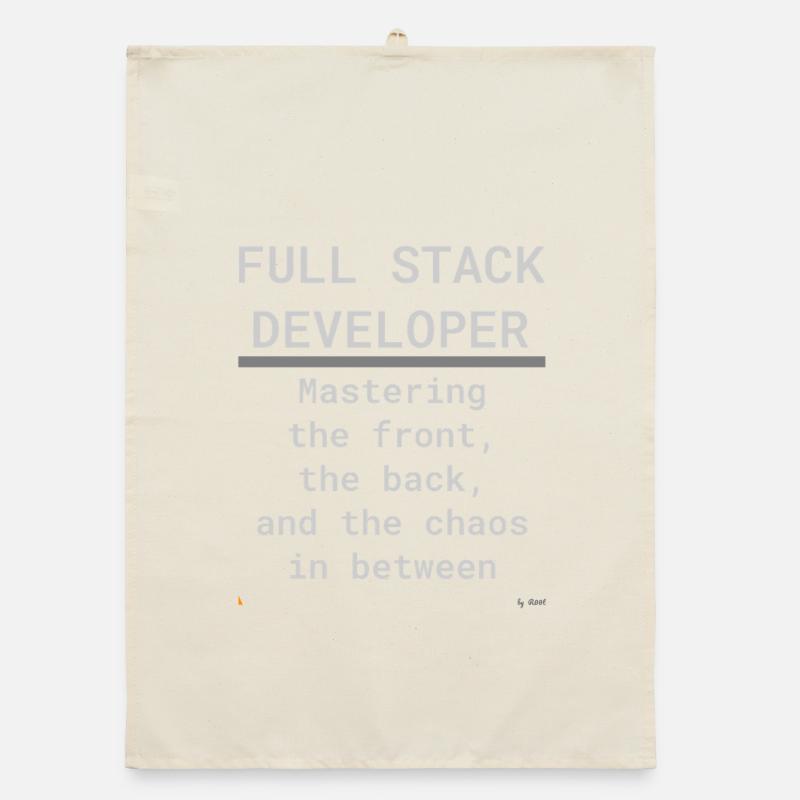Full Stack Develo: Front, Back und Chaos Organic Geschirrtuch