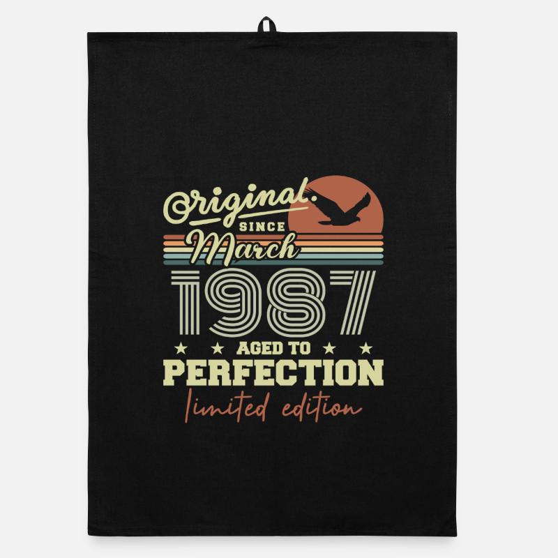 Anniversaire Mars 1987 Torchon bio