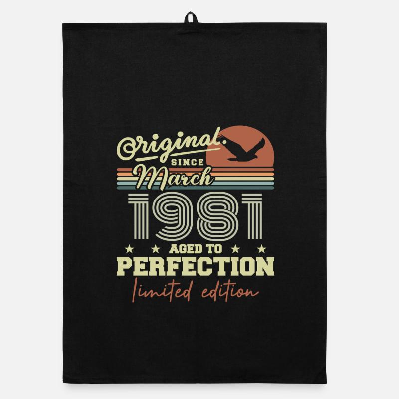 Anniversaire Mars 1981 Torchon bio