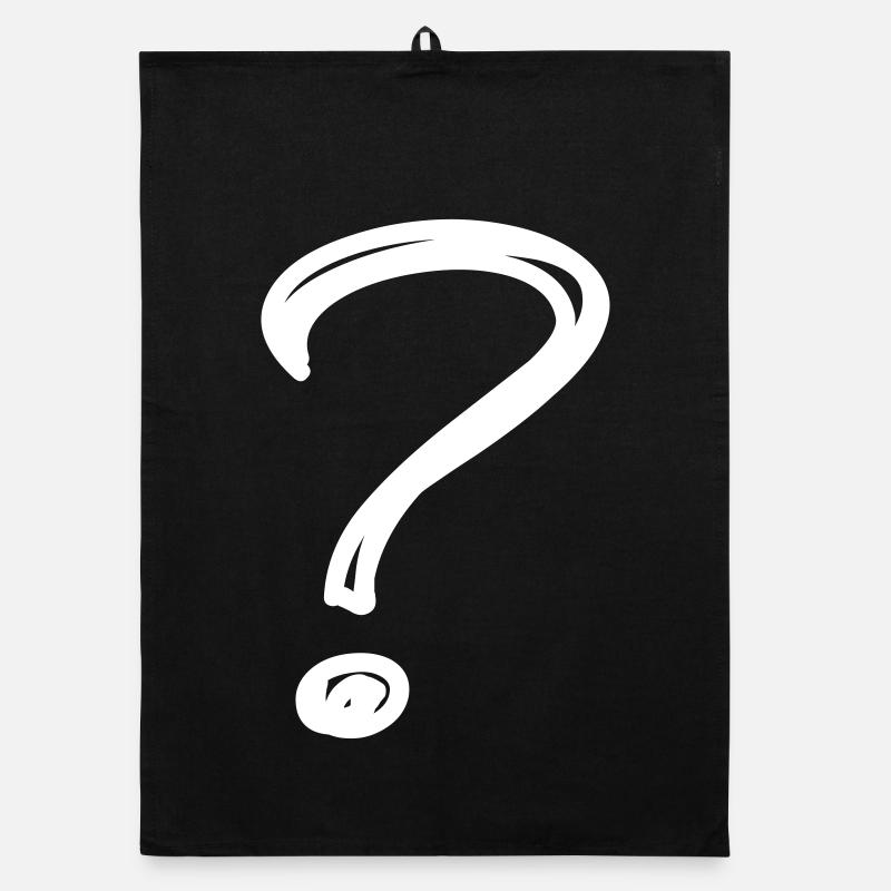 A question mark Organic dish towel