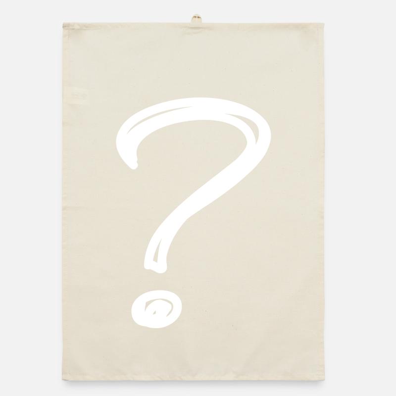 Un point d'interrogation Torchon bio