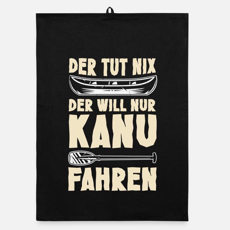 Kanu Kanut Kanutin Kanufahrer Organic Geschirrtuch
