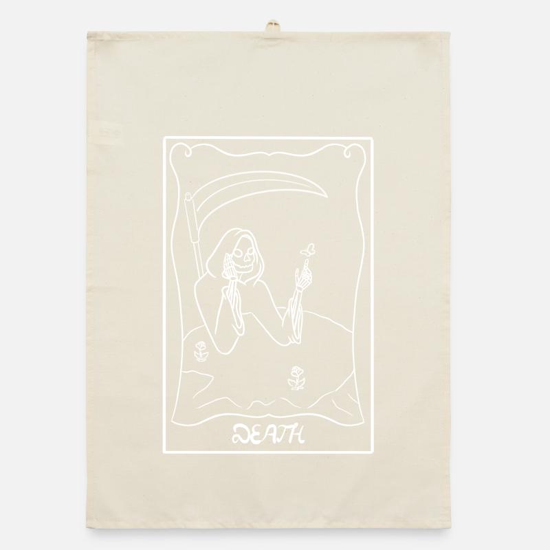 Carte de tarot avec Grim Reaper | Décès | Maudit Torchon bio