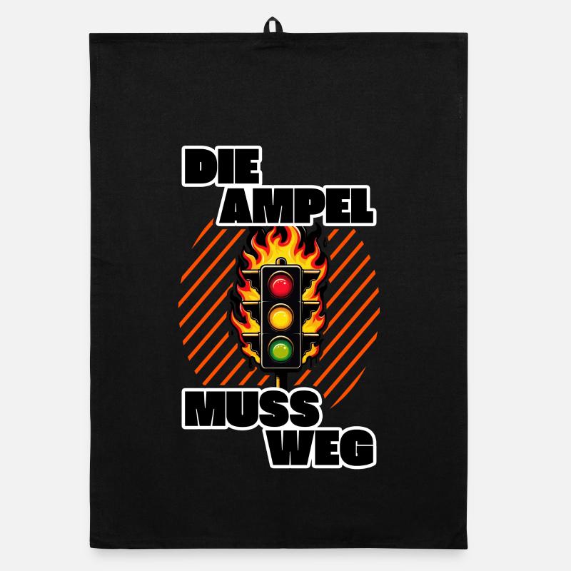 Ampel muss weg Kritik Organic Geschirrtuch