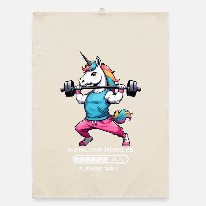 Licorne bodybuilder Torchon bio