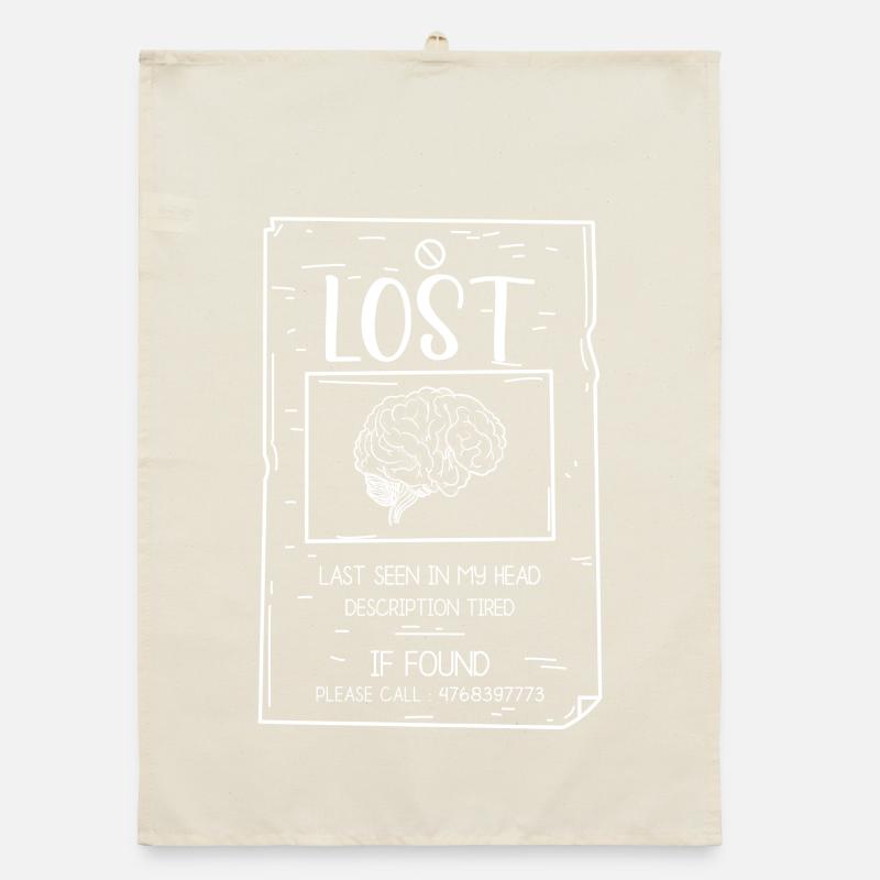 Affiche Lost In My Head Brain Torchon bio