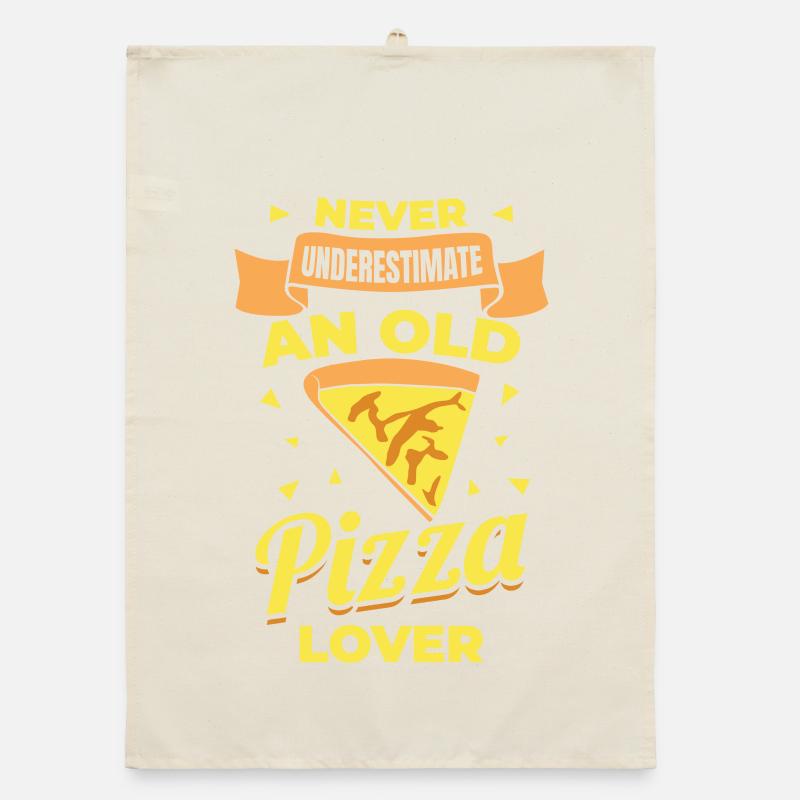 Never underestimate old pizza lovers Organic dish towel