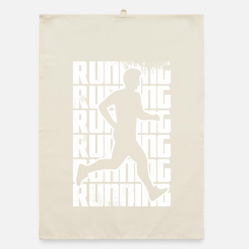 Fun running Organic dish towel