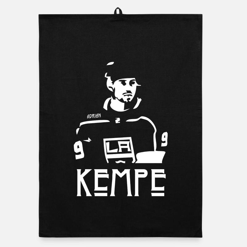 Eishockeyspieler mit Selbstvertrauen Organic Geschirrtuch
