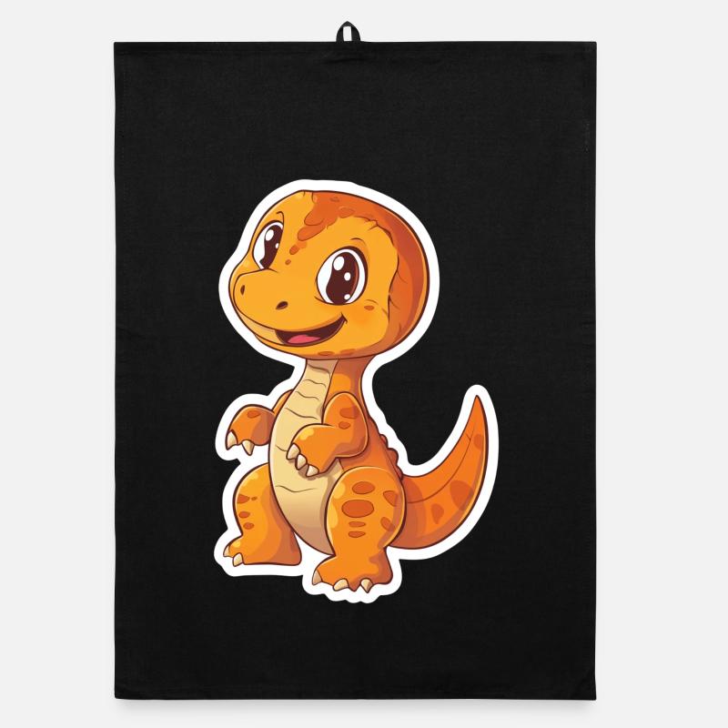 Dinosaur Organic dish towel