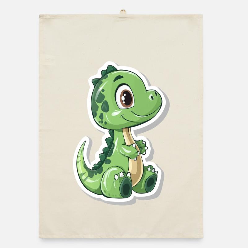 Dinosaurier Organic Geschirrtuch