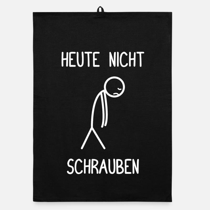 Heute nicht schrauben Tuning KFZ Mechaniker Organic Geschirrtuch