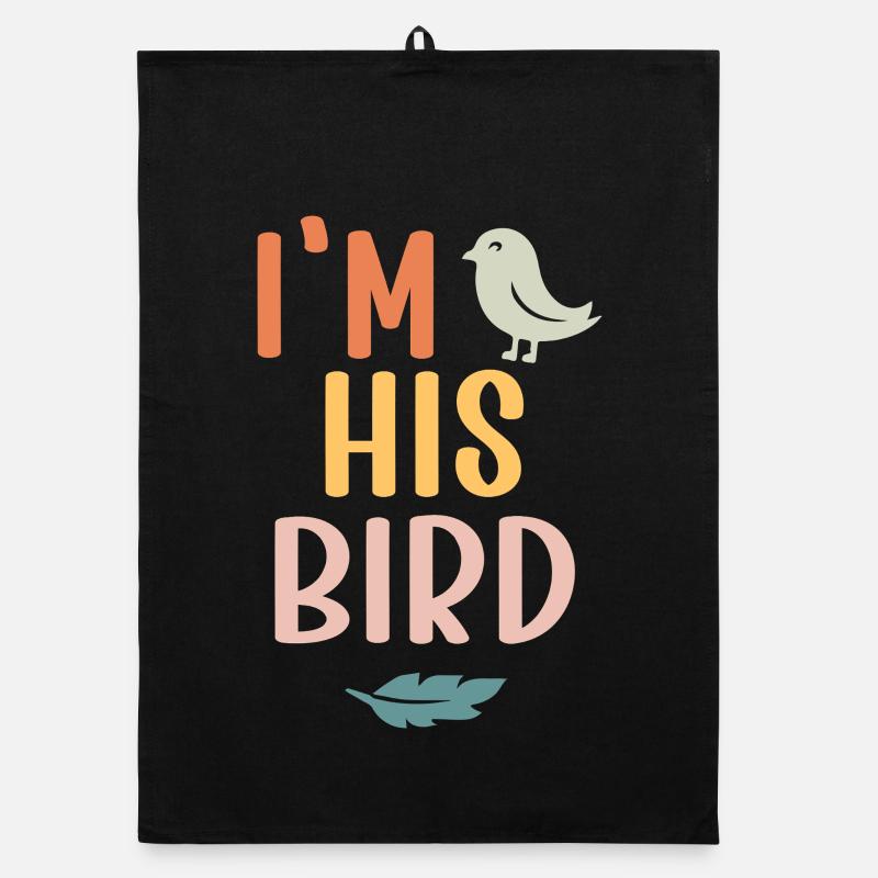 Vogel Auf Arm Tiktok Trend Im Sein Vogel Organic Geschirrtuch