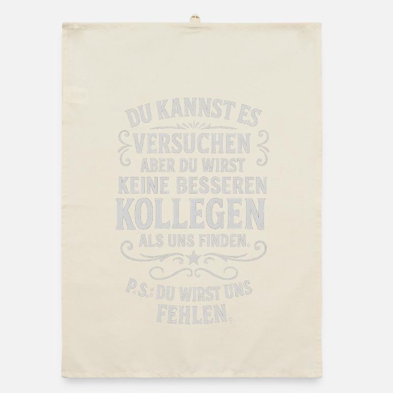 Kollege Abschied Kollegen Mitarbeiter Chef Arbeit Organic dish towel