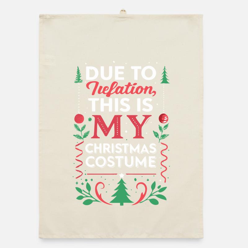 Inflation-Weihnachtskostüm Organic Geschirrtuch