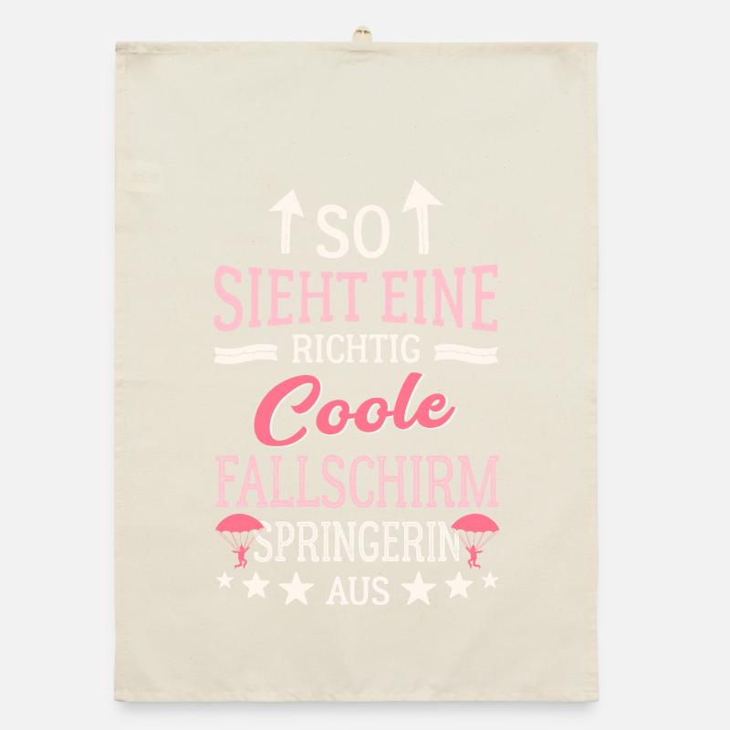 This is what a cool skydiver looks like Organic dish towel