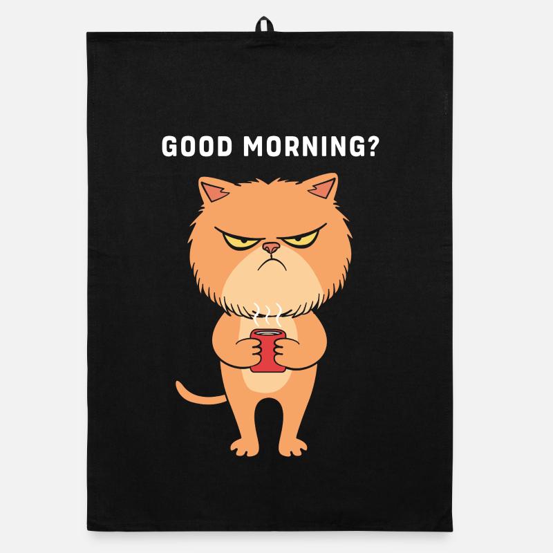 Morgenmuffel Langschläfer Montag Morgen Organic Geschirrtuch