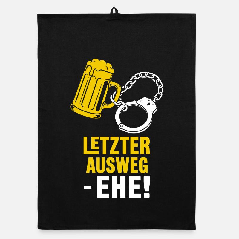 Letzter Ausweg Ehe Meme Organic Geschirrtuch