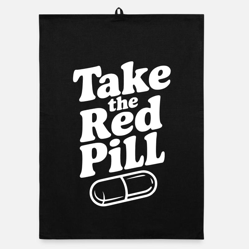 Take the Red Pill Organic dish towel